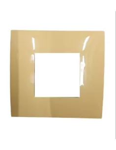 Plaque à 2 modules Abb 2csk0211ch, série jaune pastel clair