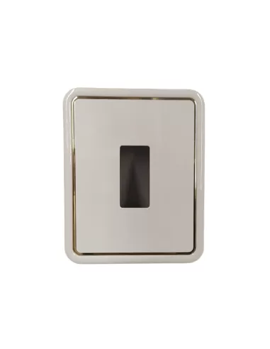 Vimar 08605.I.12 1-hole white plate 8000 series