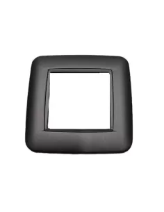 Vimar 20672 15 Round Plate 2 Modules Matt Anthracite