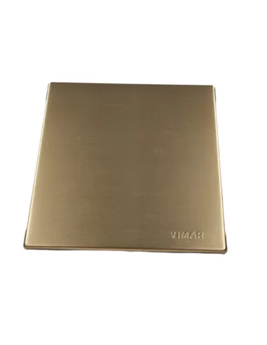 Vimar 08610.Br Copriscatola Alluminio Per Supporto Art 8501/8502 Oxiver Serie 8000