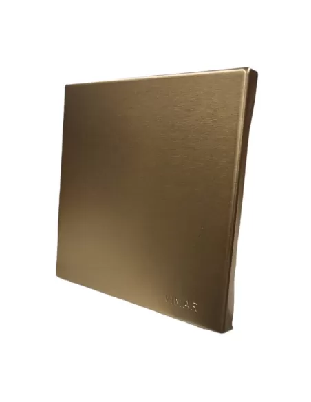 Vimar 08610.Br Copriscatola Alluminio Per Supporto Art 8501/8502 Oxiver Serie 8000