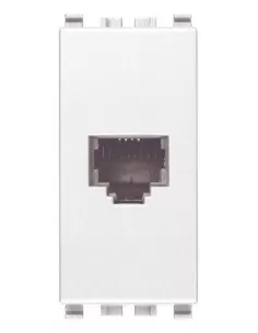 Vimar Eikon 20320.B Rj11 socket Input Plug 6/4 White