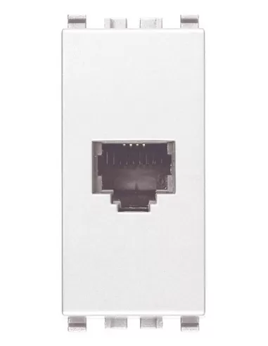 Vimar Eikon 20320.B Prise Rj11 Prise d'entrée 6/4 Blanc