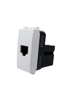 Vimar Eikon 20320.B Prise Rj11 Prise d'entrée 6/4 Blanc 2