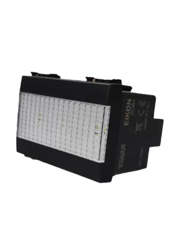 Vimar Eikon 20384 Lampe de Secours LED 3 Modules 120-230V Gris