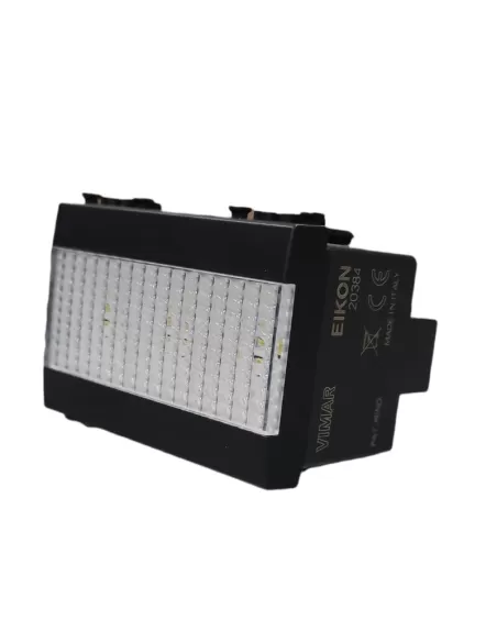 Vimar Eikon 20384 Lampe de Secours LED 3 Modules 120-230V Gris