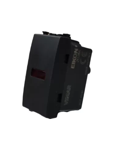 Voyant lumineux du diffuseur rouge-gris Vimar Eikon 20386.R