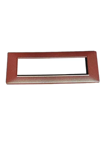 Vimar 14657.23 Placca 7 Moduli Marrone Micalizzato