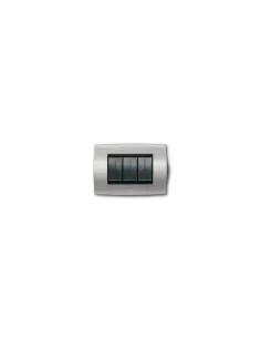 Abb 2cse0402sfp plaque souple 4 modules gris argent