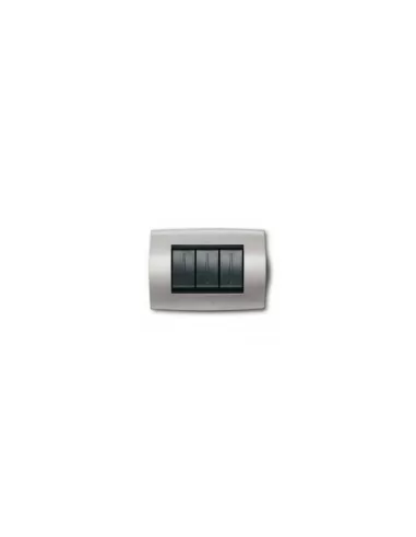 Abb 2cse0402sfp plaque souple 4 modules gris argent