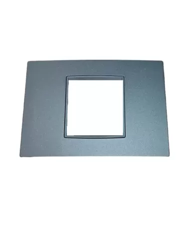 Vimar Eikon 20652.15 Placa Classic 2 Módulos Centrales Antracita Mate