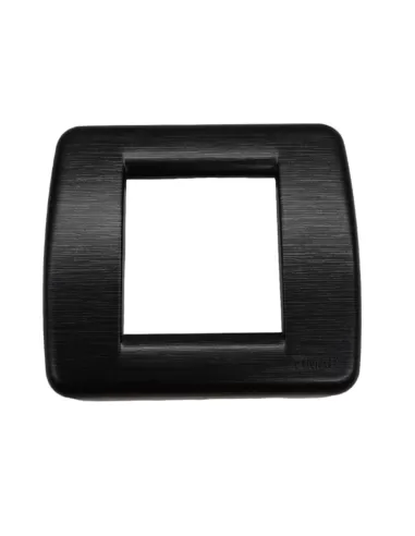 Vimar 17097.47 Placa Classic 1-2 Módulos Negro Satinado Módulo Reducido Idea