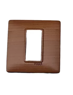 Vimar 14641.63 Plate 1 Modules in Cherry Wood Plana Series 2