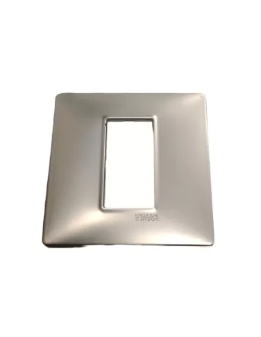 Vimar 14641.75 1-Module Plate Pearl Silver Plana Series