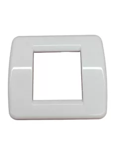 Vimar 17098.02 Placa Rond� 1-2 Módulos Granito Blanco Vimar Idea Módulo Reducido