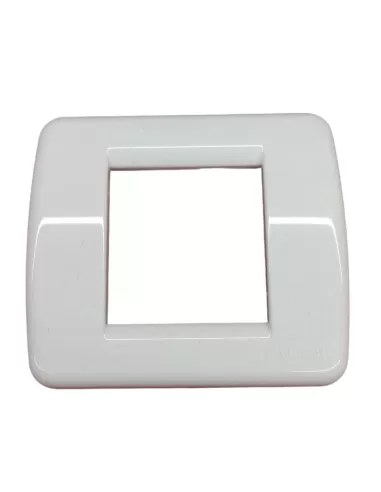Vimar 17098.02 Placa Rond� 1-2 Módulos Granito Blanco Vimar Idea Módulo Reducido