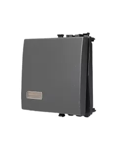 Vimar 20027 Tapa para llaves 2 módulos con difusor gris
