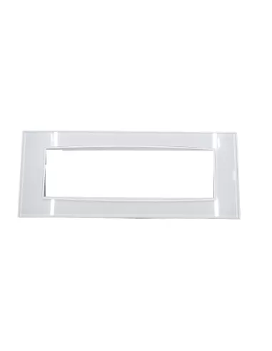 Vimar 20657.B72 Plaque Classique 7 Modules Blanc Glacé