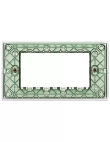 Vimar 14654.42 Reflex Aria Plaque à 4 modules Série Vimar Plana