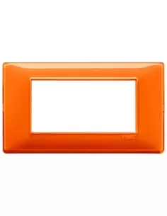 Vimar 14654.48 Placa 4 Módulos Reflex Naranja Serie Vimar Plana