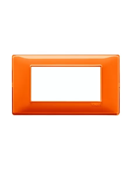 Vimar 14654.48 Placca 4 Moduli Reflex Arancio Vimar Serie Plana
