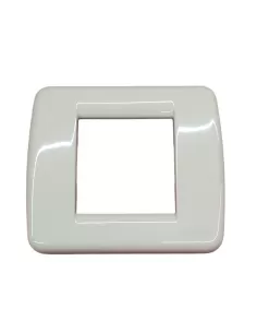 Vimar 17093.09 Placca Rondo' 2 Moduli Met Avorio Vimar Idea Modulo Ridotto