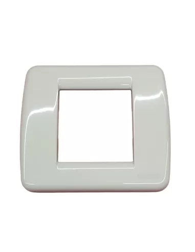 Vimar 17093.09 Placca Rondo' 2 Moduli Met Avorio Vimar Idea Modulo Ridotto