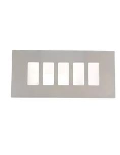 Vimar 08639.Z Plaque en résine à 5 trous, série standard 8000