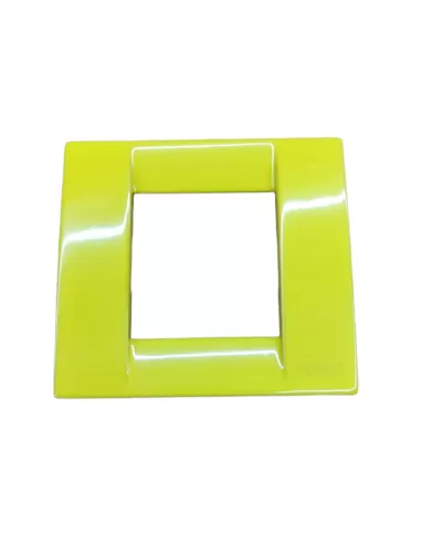 Vimar 17092.02 Plaque 1/2 modules avec module réduit Vimar Idea jaune