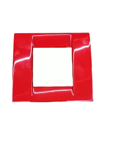 Vimar 17092.04 1-2 Module Plate Met Red Vimar Idea Reduced Module