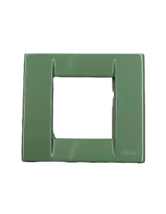 Vimar 17092.08 Plaque 1-2 modules avec application Sage Green Vimar Idea Module réduit