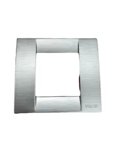 Vimar 17097.48 Plaque Classique 1-2 Modules Module Réduit Gris Satiné