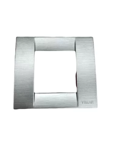 Vimar 17097.48 Classic Plate 1-2 Modules Satin Gray Reduced Module