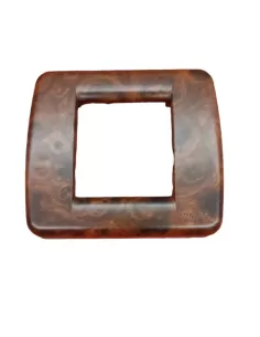 Vimar Idea 17098.40 Placca Rondo' 1-2 Moduli Tecnopolimero Radica Per Modulo Ridotto