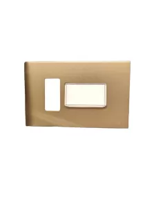 Vimar 08681.BR Série 22 Plaque support bouton 10A 12-24V Bronze