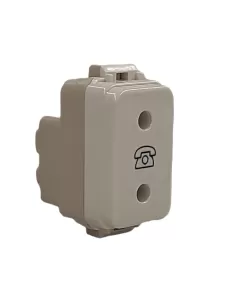 Vimar 10111 Prise 2X10A 250V Téléphone (Alvéoles Encastrées)