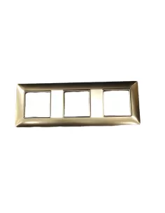 Vimar 14644.25 6-Module Plate (2 2 2) Int71 Matt Gold