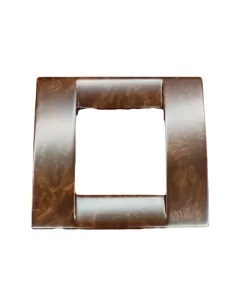 Vimar 17092.41 Idea Plate 1-2 Modules Walnut Metal