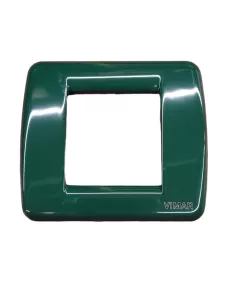 Vimar 17093.07 Round Plate 1-2 Modules Forest Green