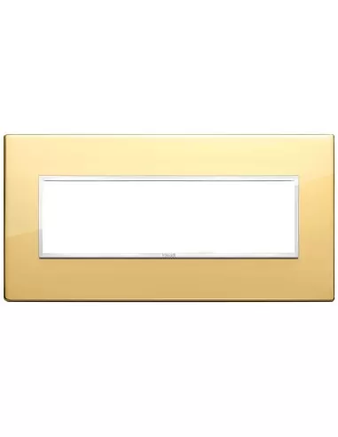 Vimar 21657.09 7-module plate, polished gold, Evo
