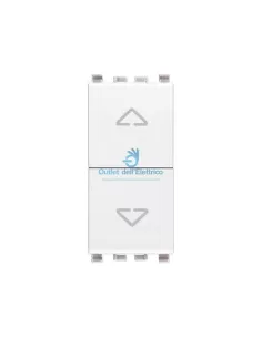 Vimar 20062.B Deux boutons imbriqués Non+Non 10A Blanc