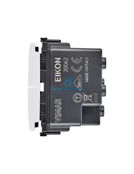 Vimar 20062.B Two Interlocked Buttons No+No 10A White