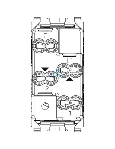 Vimar 20062.B Two Interlocked Buttons No+No 10A White