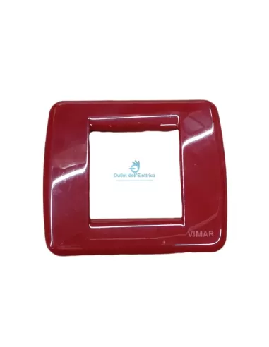 Vimar 17098.07 1-2 Module Plate Technopolymer Red