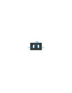 Vimar 08636.N 2-Hole Black Aluminum Plate for Rectangular Box