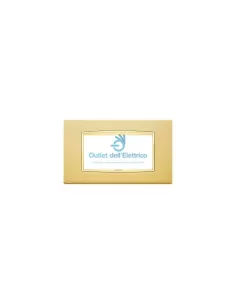 Vimar 20654.G21 Placa Classic 4 módulos en oro satinado