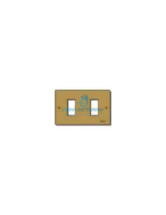 Vimar 08536.BR Placa Bronce 2 Orificios para Cajas Rectangulares