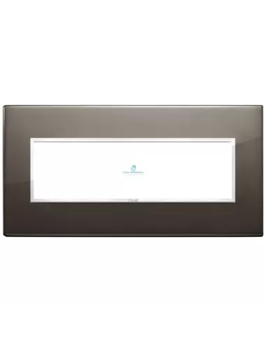 Vimar 21657.06 Plaque 7 modules, Noir saphir Evo