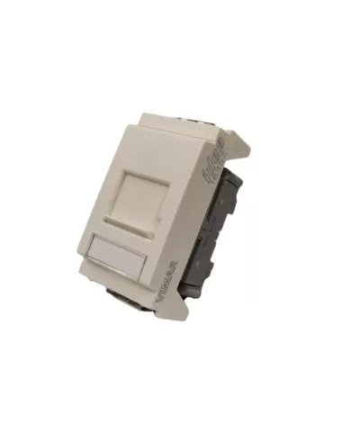 Vimar Idea 16357.B Prise RJ45, 3 modules, câble Cat5E UTP blanc