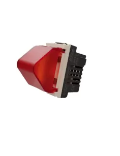 Vimar Idea 16433.RB Prismatische Kontrollleuchte, rot-weißer Diffusor